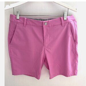 PUMA Pink 8" Dealer Golf Shorts Pockets UPF50+ Stretch Waist Size 33 in Wasit